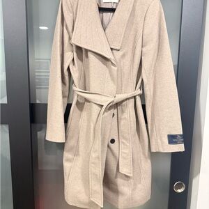 Babaton Wool Cashmere Connor Coat in Beige